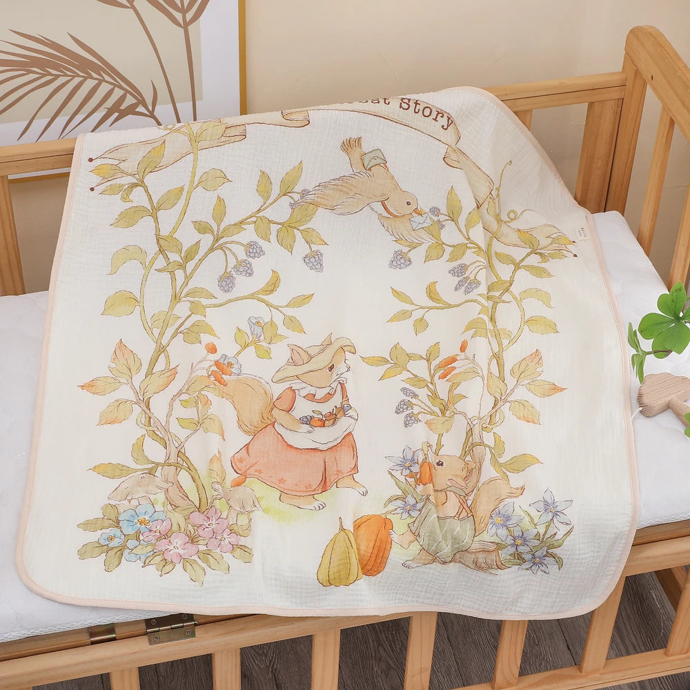 Serviette bébé en gaze de coton douce et absorbante