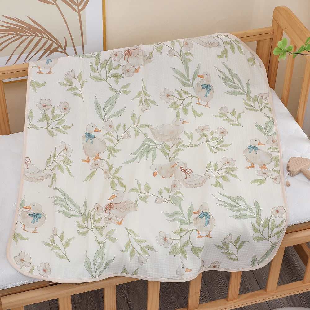 Serviette bébé en gaze de coton douce et absorbante