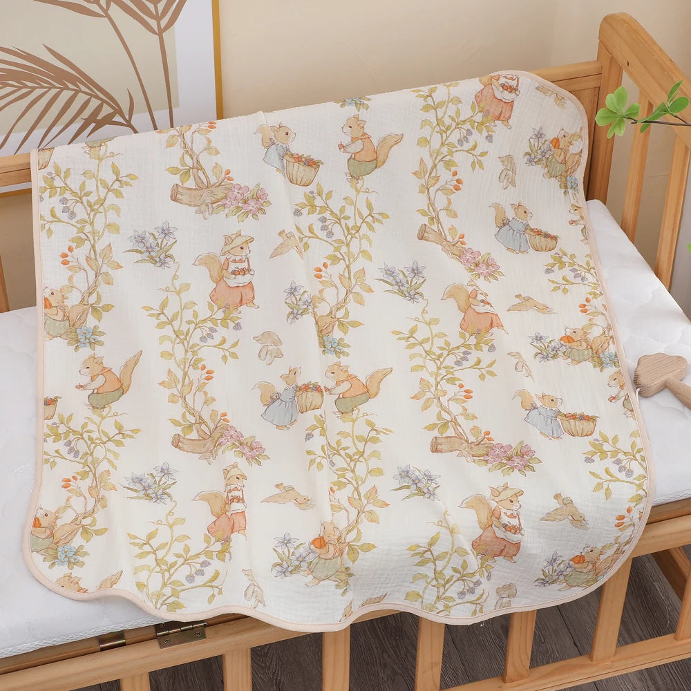Serviette bébé en gaze de coton douce et absorbante