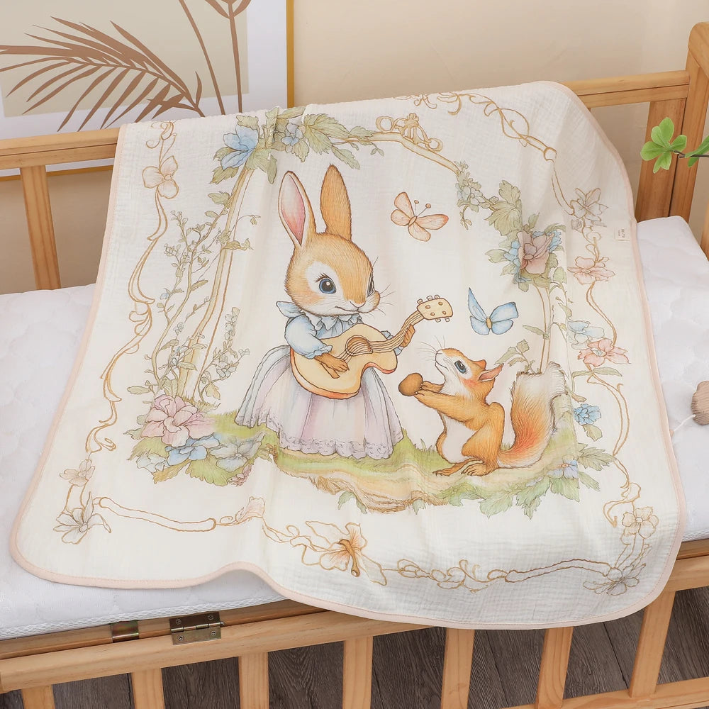 Serviette bébé en gaze de coton douce et absorbante