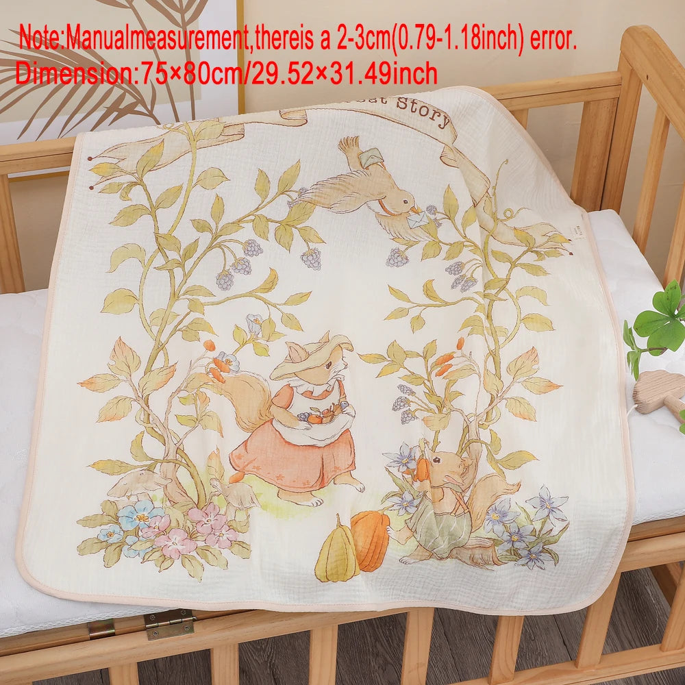 Serviette bébé en gaze de coton douce et absorbante