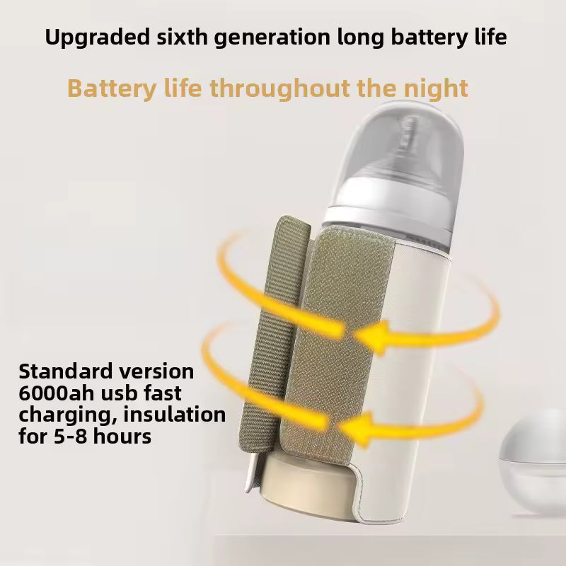 Chauffe-biberon nomade beige rechargeable 6000 mAh