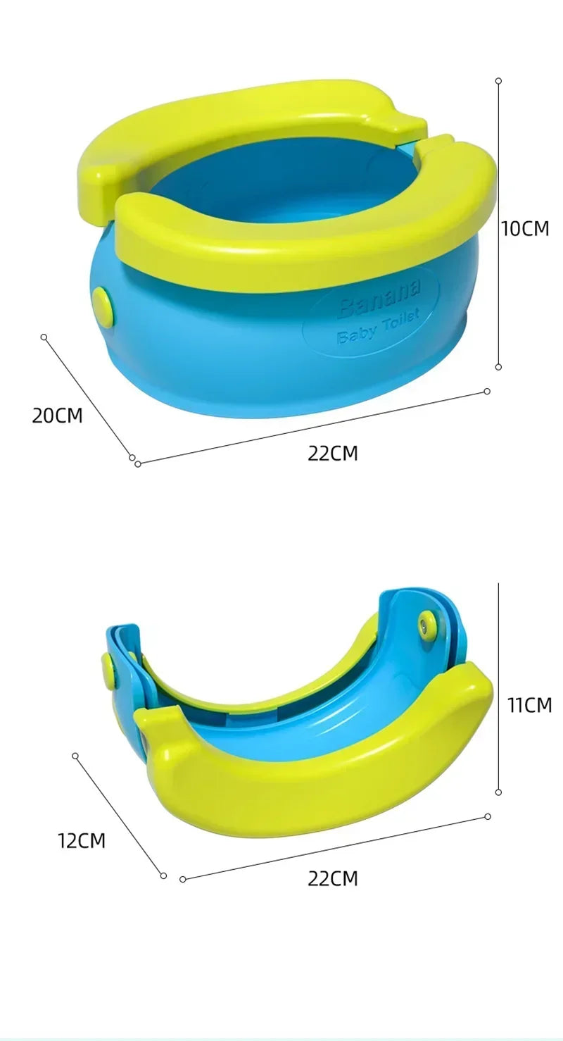Étapes de pliage et d’installation du pot bébé portable