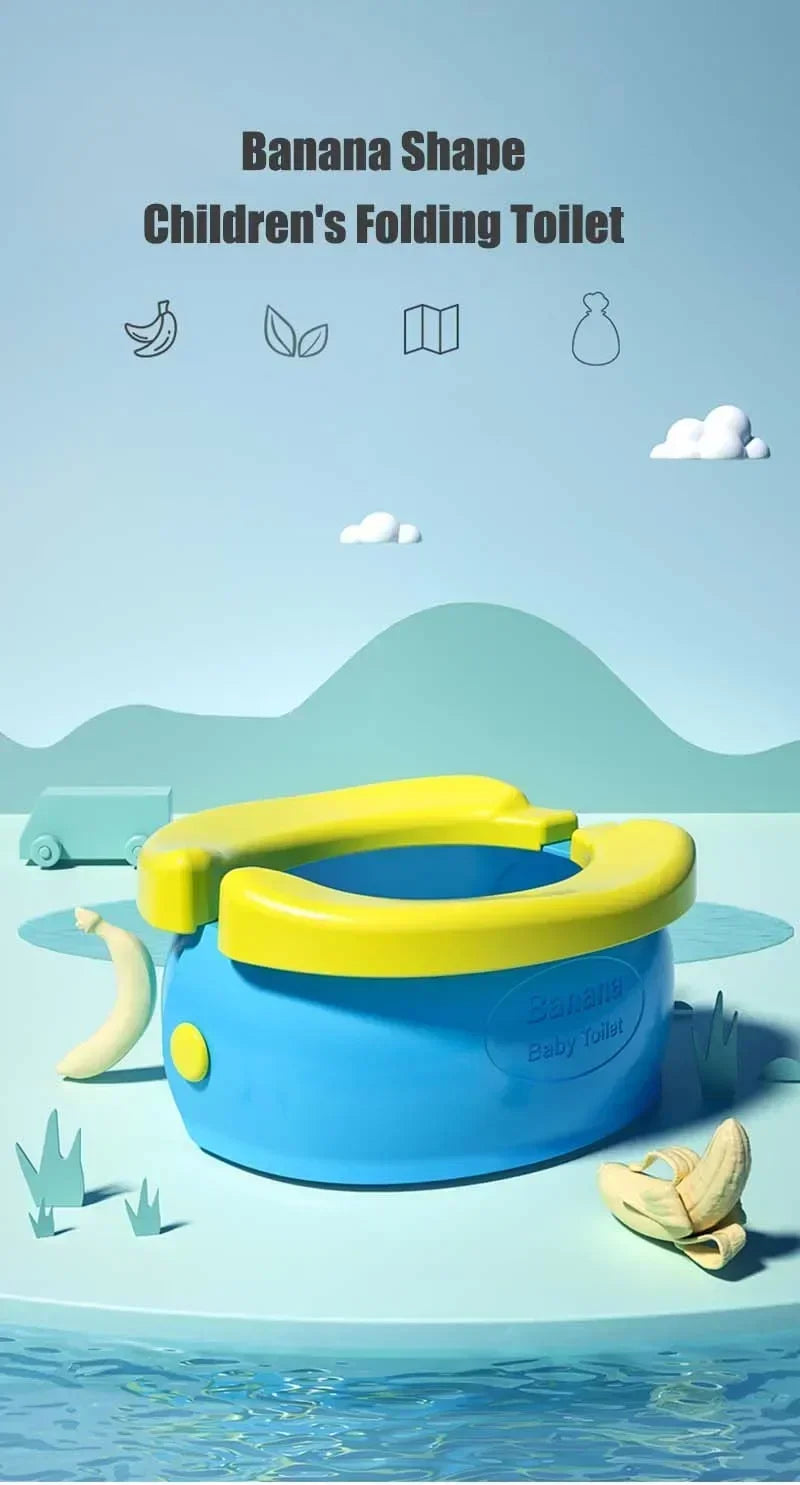 Pot bébé portable installé vu de côté