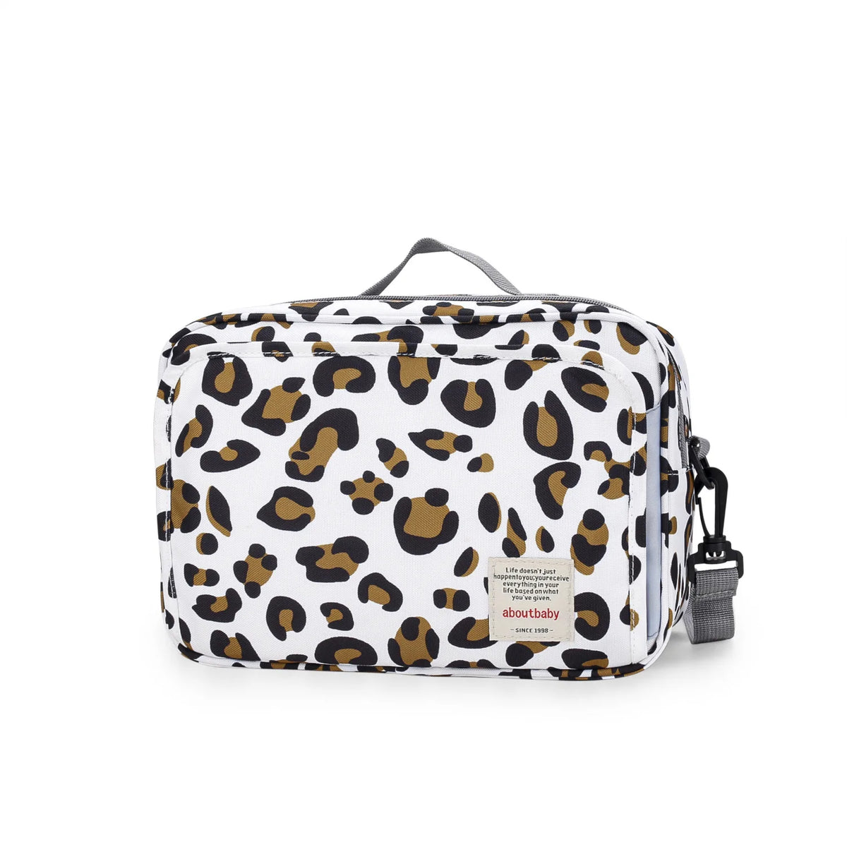 Sac à langer multifonctionnel à motif imprimé, vue de face