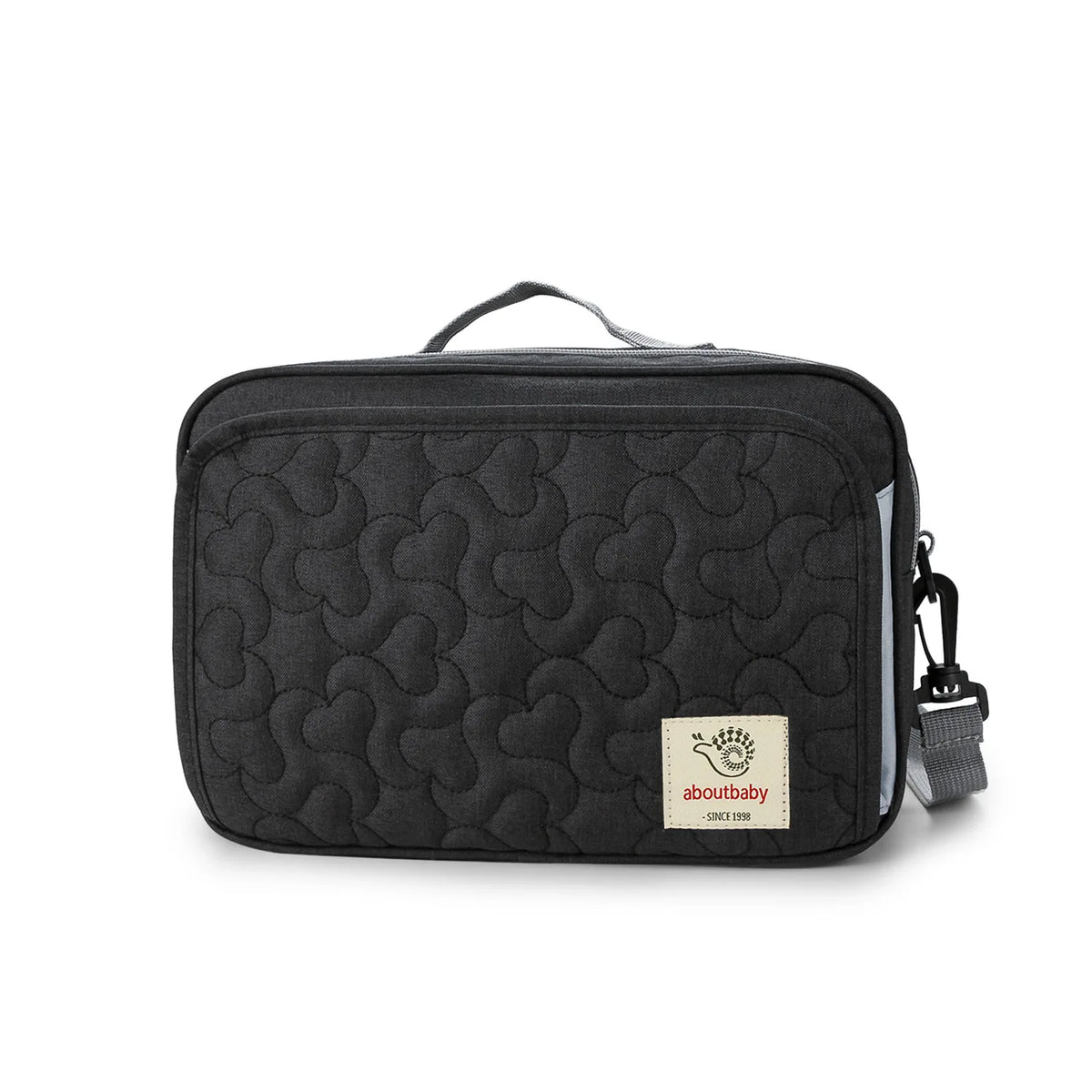 Sac à langer multifonctionnel fixé à la poignée d’une poussette